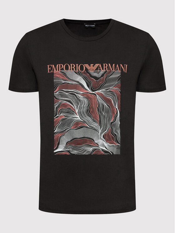 Emporio Armani Emporio Armani T-shirt 211818 2R468 12021 Crna Regular Fit