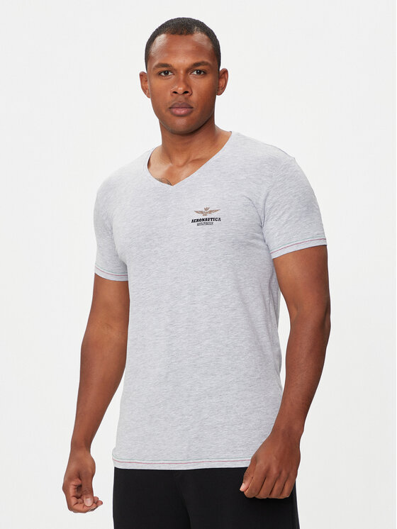 Aeronautica Militare Aeronautica Militare Футболка AM1UTI004 Сірий Regular Fit