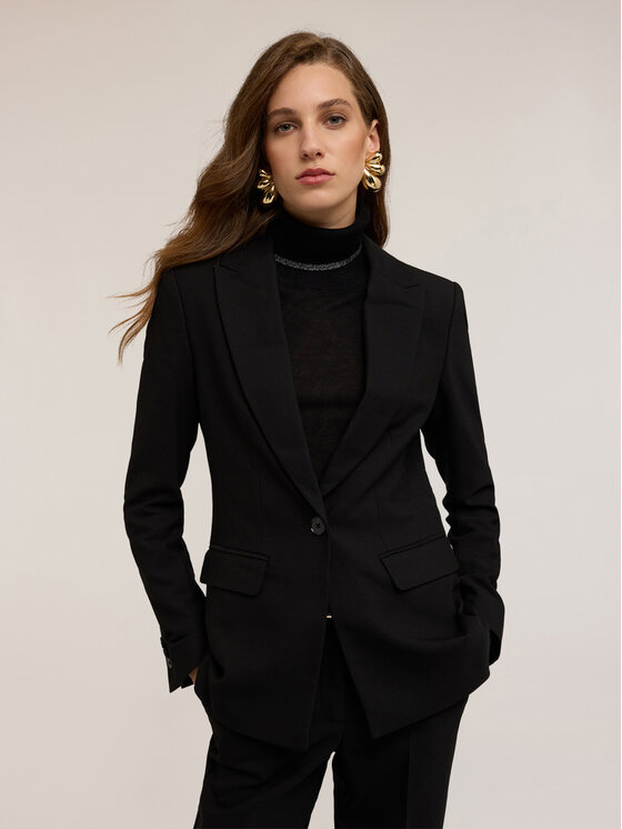 Motivi Motivi Giacca outdoor Q762Q000988N033 Nero Regular Fit