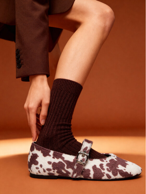 JENNY JENNY Balerinke CEO-HY23066-3 Rjava