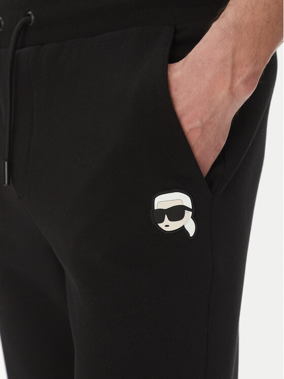 KARL LAGERFELD KARL LAGERFELD Spodnie dresowe 705713 500900 Czarny Regular Fit