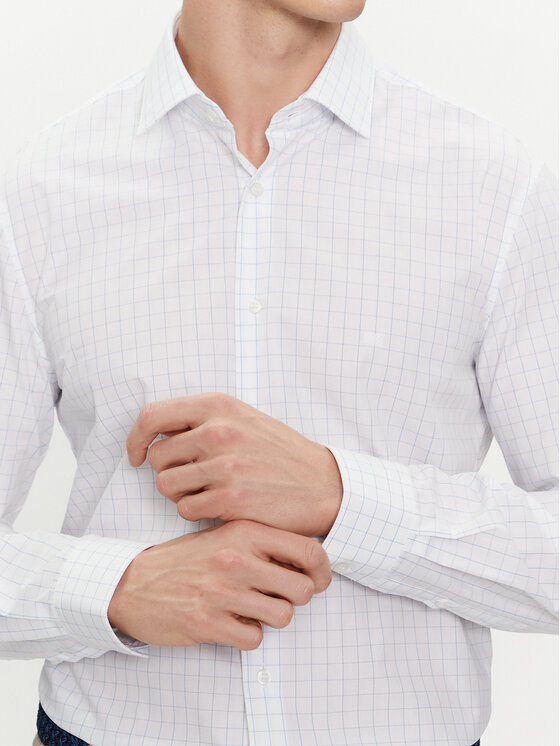 Calvin Klein Calvin Klein Camicia K10K112303 Bianco Fitted Fit