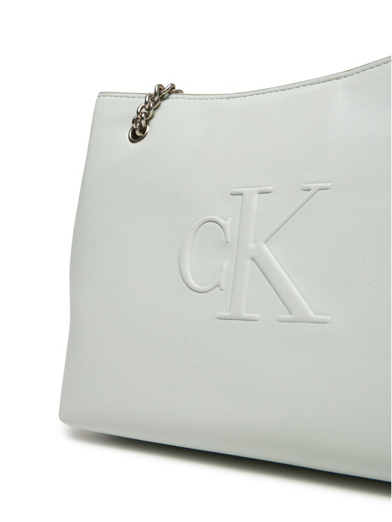 Calvin Klein Jeans Calvin Klein Jeans Ročna torba Sculpted Chain Shoulder Bag LV04K3163G Siva