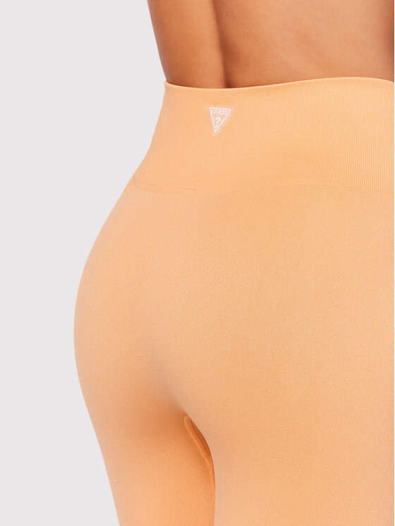 Women's Peach Orange Model One Seamless Leggings - Carpatree
