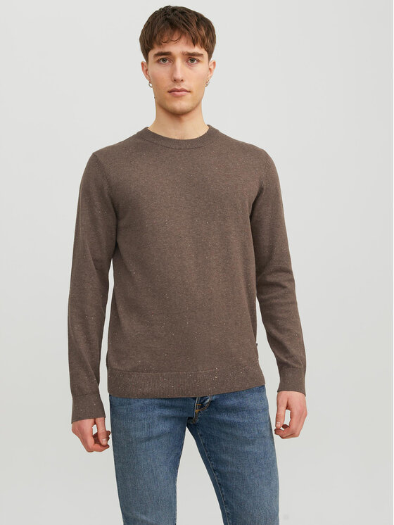 Jack&Jones Džemper Albert 12236792 Smeđa Regular Fit