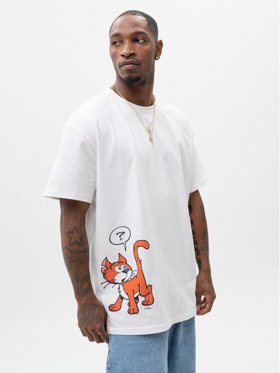 Smerfy Smerfy T-Shirt 119772 Biały Oversize