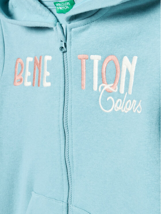United Colors Of Benetton United Colors Of Benetton Bluza 35TMG501H Błękitny Regular Fit