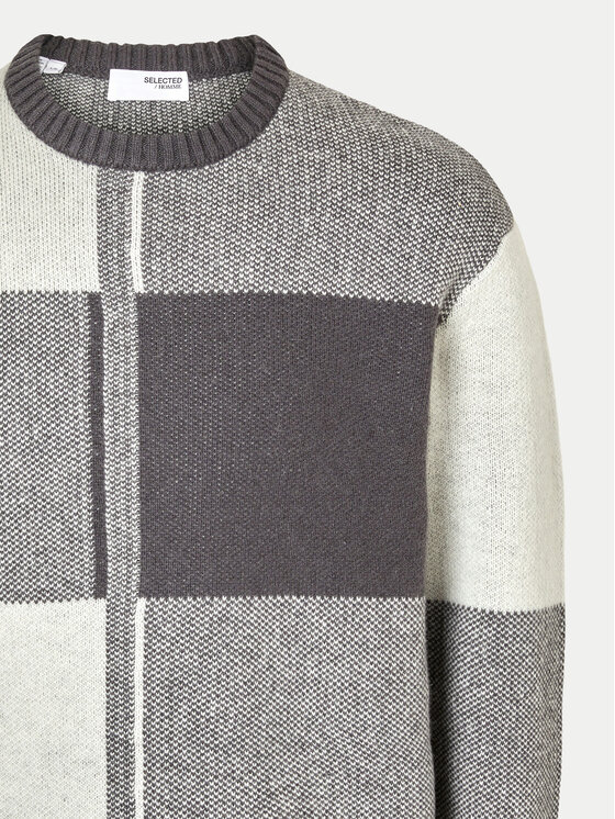 Selected Homme Selected Homme Sweter 16094557 Szary Relaxed Fit
