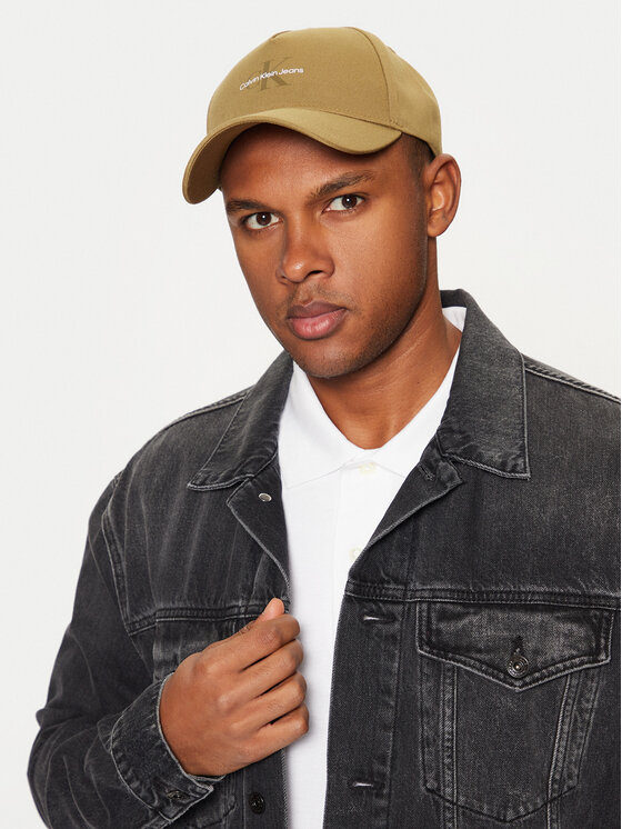 Calvin Klein Šiltovka Mono Logo Print Cap K50K512140 Hnedá
