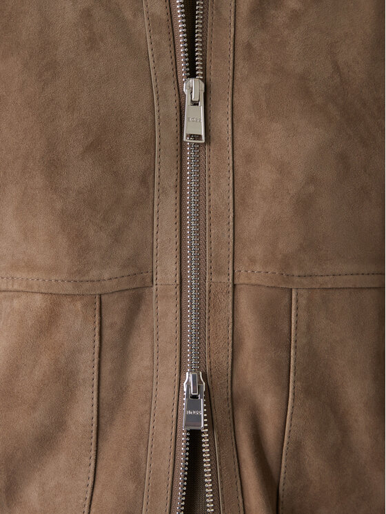 BOSS BOSS Lederjacke H-Maparo 50547673 Beige Regular Fit