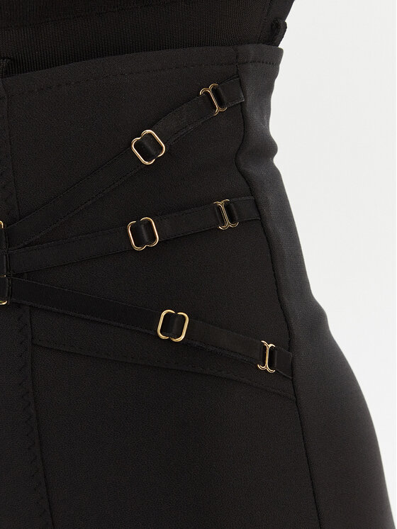 Elisabetta Franchi Elisabetta Franchi Hlače iz tkanine PA-158-61E2-V350 Črna Skinny Fit