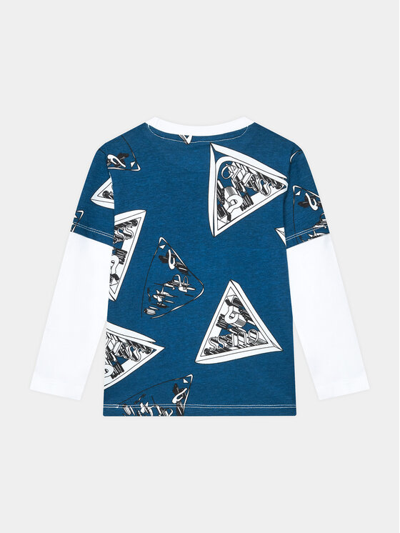 Guess Guess Μπλουζάκι L3BI04 I3Z13 Μπλε Regular Fit