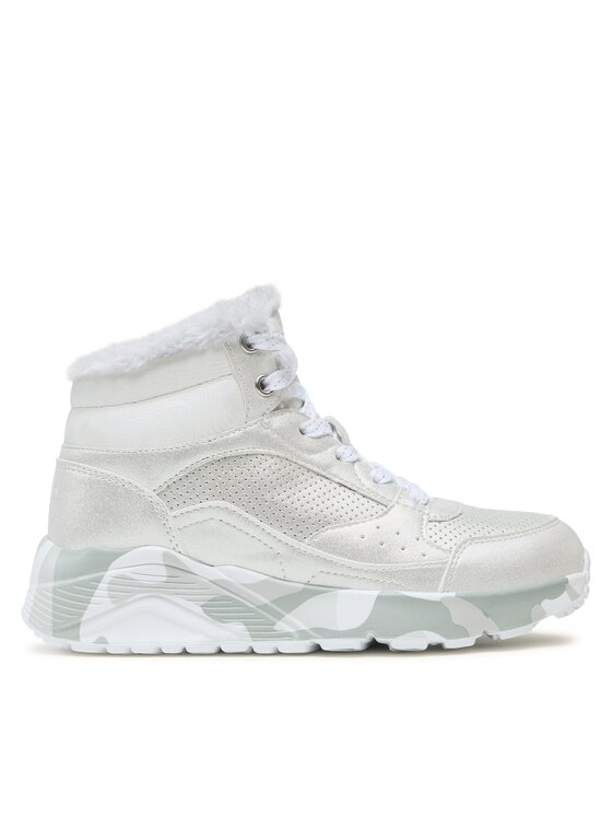 Skechers Skechers Tenisice Uno Lite Camo Dazzle 310485L/SLGY Srebrna
