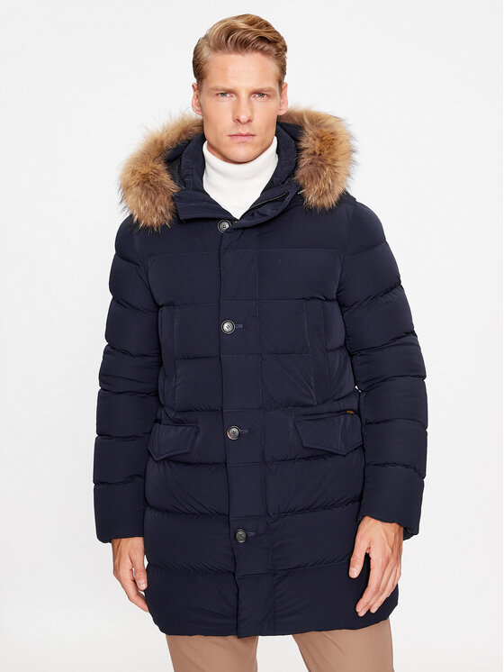Hetregó Hetregó Geacă din puf Parker 8K436M 23WU07 Bleumarin Regular Fit