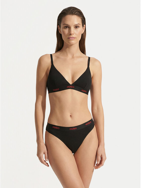 HUGO HUGO Bralette rinnahoidja 50557093 Must