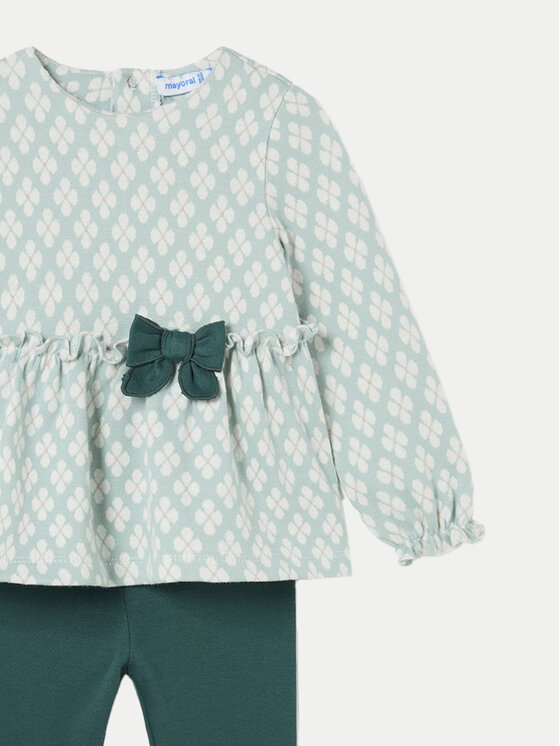 Mayoral Mayoral Komplet bluza in legice 2713 Zelena Regular Fit