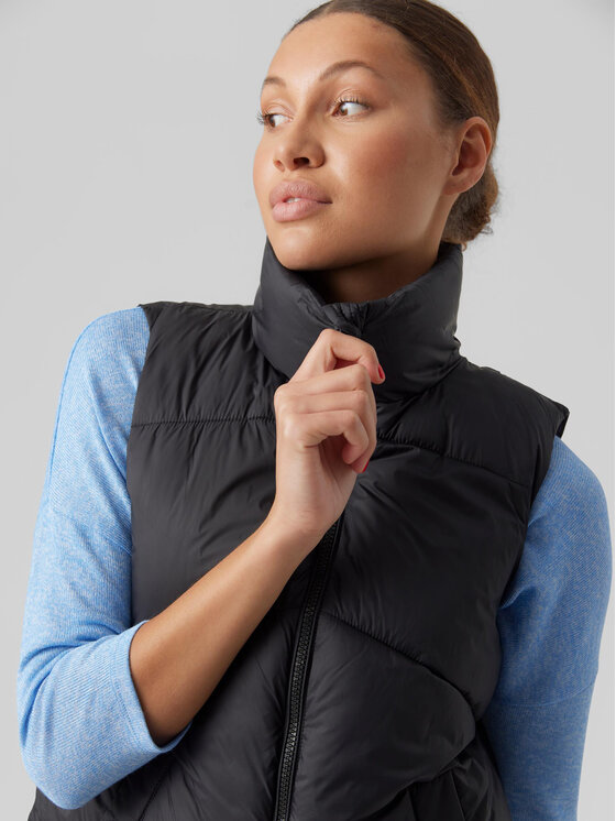Vero Moda Vero Moda Αμάνικο Μπουφάν Uppsala 10281432 Μαύρο Regular Fit