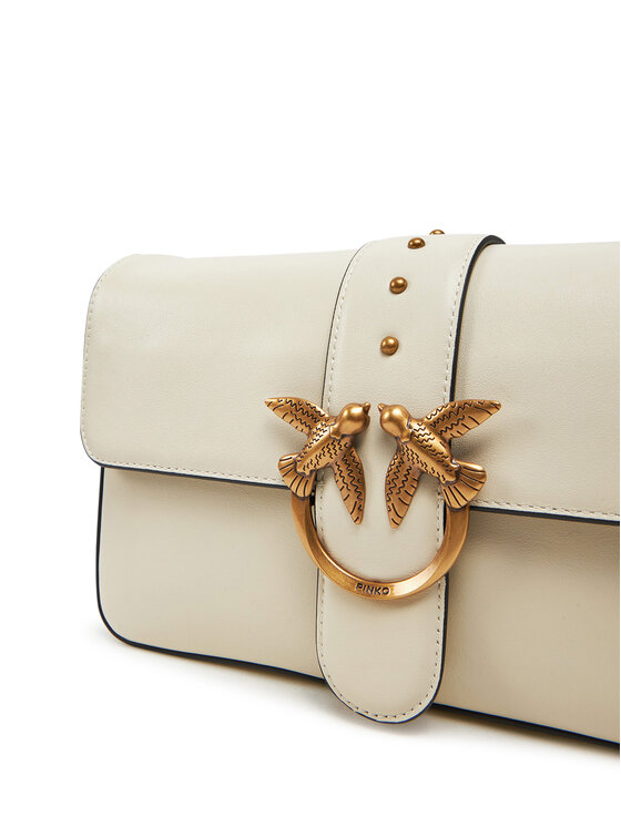 PINKO PINKO Handtasche Love One Mini Slouchy Fl PE 25 PLTT 104340 A0QO Écru
