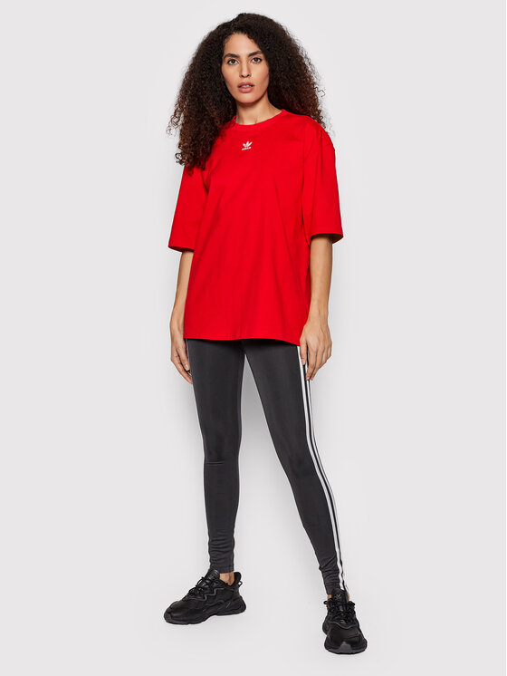 T-shirt adicolor Essentials HF7474 Rosso Relaxed