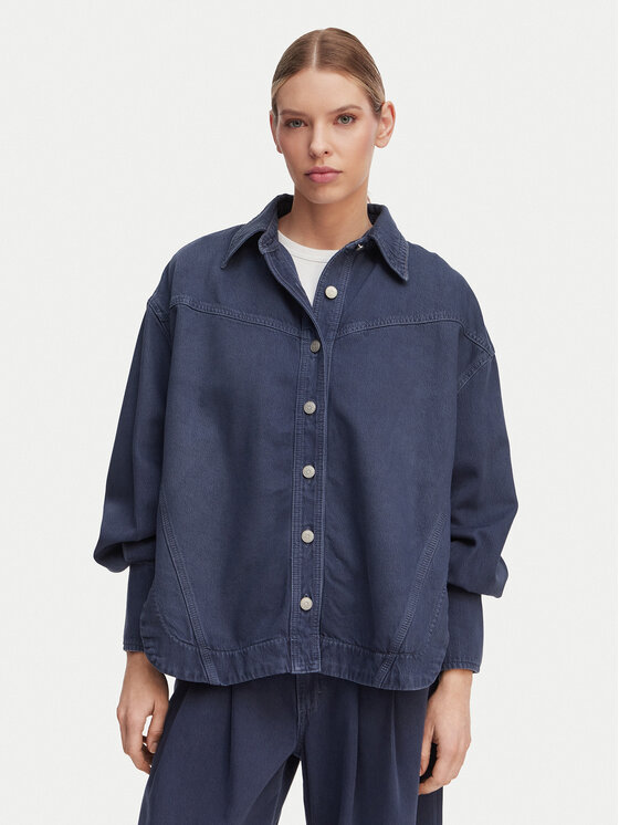 BOSS BOSS Джинсова сорочка 50552520 Сірий Oversize