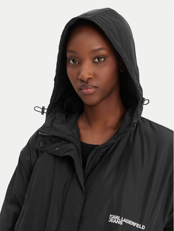 Karl Lagerfeld Jeans Karl Lagerfeld Jeans Übergangsjacke B1W15023 Schwarz Relaxed Fit