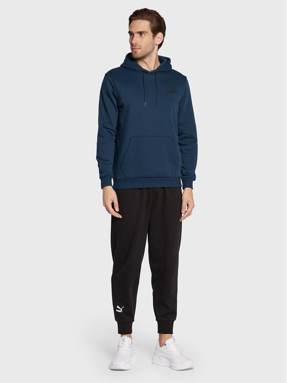 Puma Puma Bluza Essential Small Logo 586691 Granatowy Regular Fit