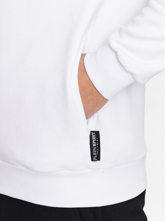 Plein Sport Plein Sport Μπλούζα FADC MJB3407 STE003N Λευκό Regular Fit