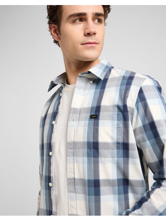 Lee Lee Camicia 112370544 Blu Regular Fit