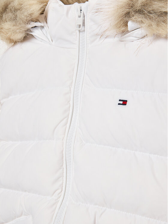 Tommy Hilfiger Tommy Hilfiger Μπουφάν πουπουλένιο Essential KG0KG07399 D Λευκό Regular Fit