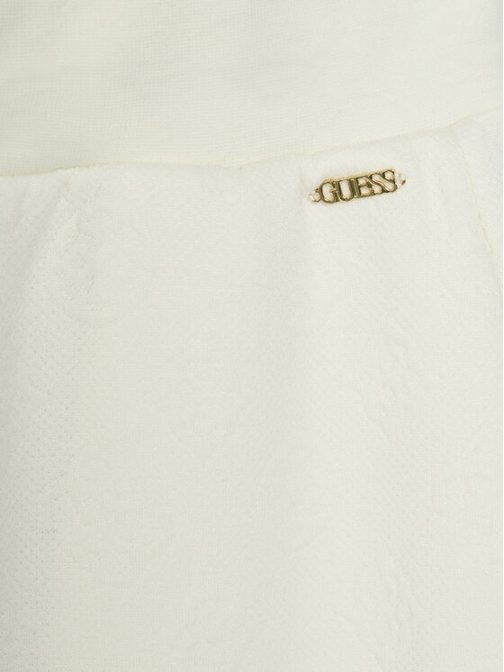 Guess Guess Spodnie dresowe J5RB15 KCHR2 Écru Relaxed Fit