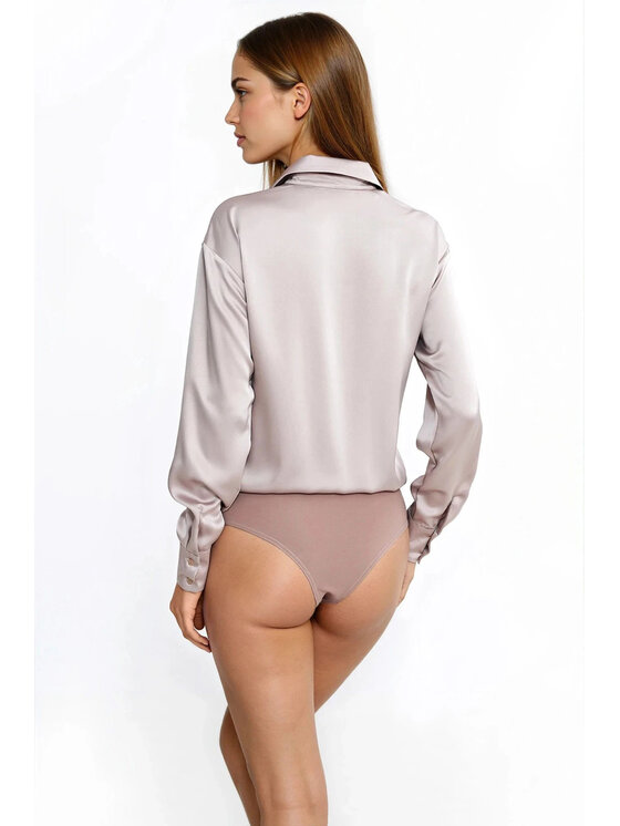 NIFE NIFE Koszula K96 Beżowy Regular Fit
