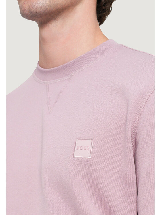 BOSS BOSS Felpa Westart 10234591 02 Rosa Casual Fit