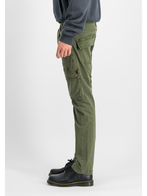 Alpha Industries Alpha Industries Spodnie cargo Lieutenant Pant Zielony Straight Leg