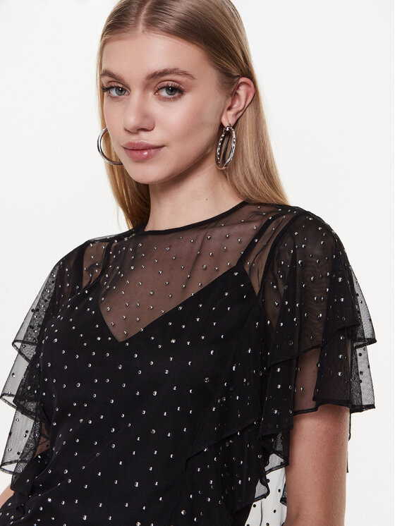 Blusa W3RP31 KBKS0 Nero Regular Fit