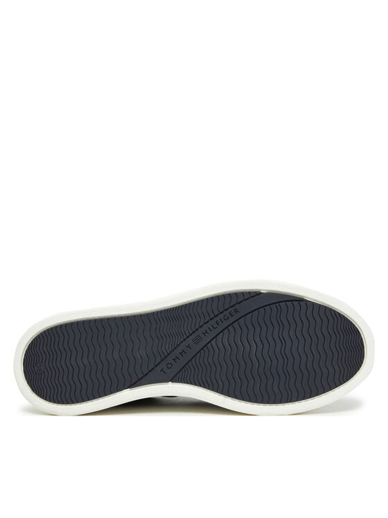 Tommy Hilfiger Tommy Hilfiger Sneakersy Modern Court Sneaker Nubuck FW0FW08462 Tmavomodrá