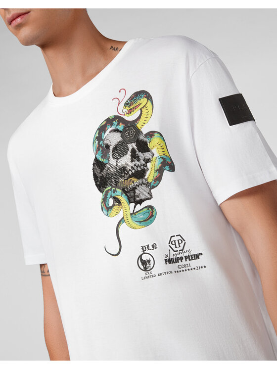PHILIPP PLEIN PHILIPP PLEIN T-Shirt 30975 Biały Regular Fit