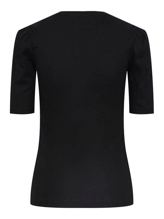 Pieces Pieces T-shirt 17133700 Crna Slim Fit