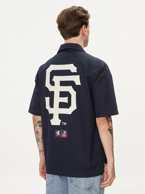Champion Риза Giants 219883 Тъмносин Regular Fit | Modivo.bg