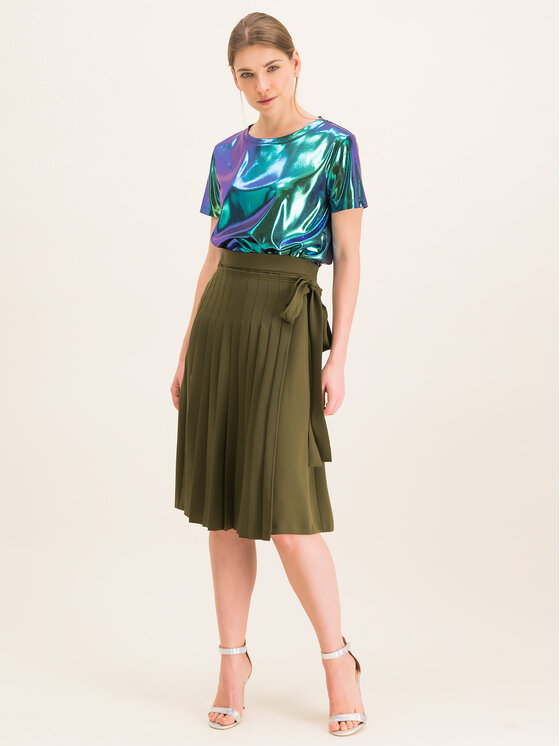 Gonna plissettata Caruso 71010520 Verde Regular