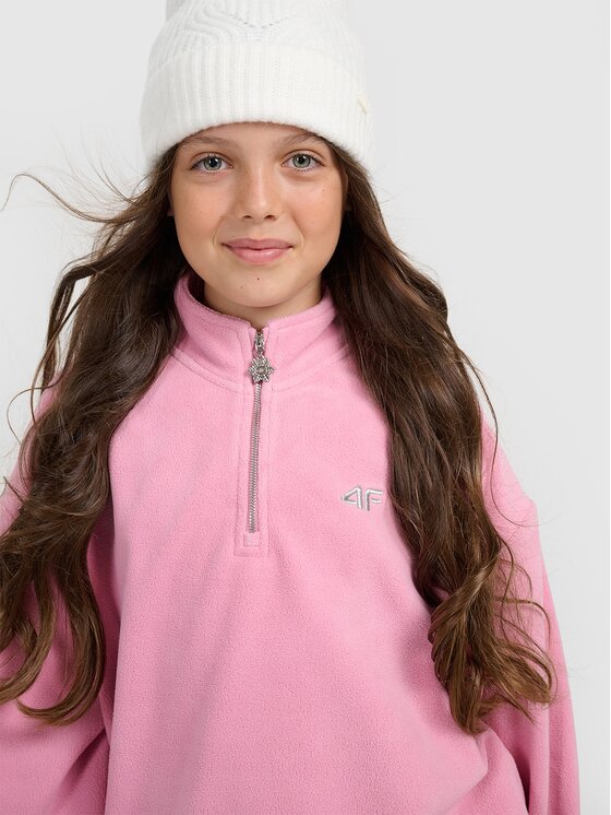 4F 4F Felpa di pile 4FJRAW25TFLEF441-54S Rosa Oversize