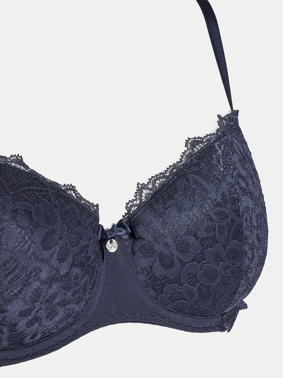 Hunkemöller Hunkemöller Podprsenka s kosticemi Marine 206322 Tmavomodrá