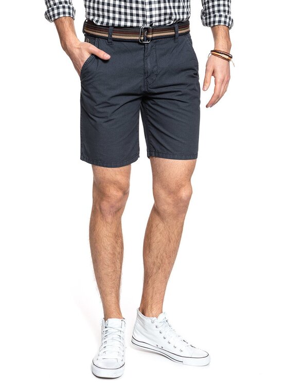 Mustang Mustang Pantaloncini di tessuto DENVER SHORT Blu Regular Fit