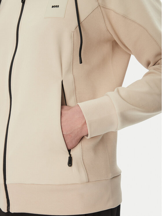 BOSS BOSS Суитшърт Saggy 50537204 Бежов Regular Fit