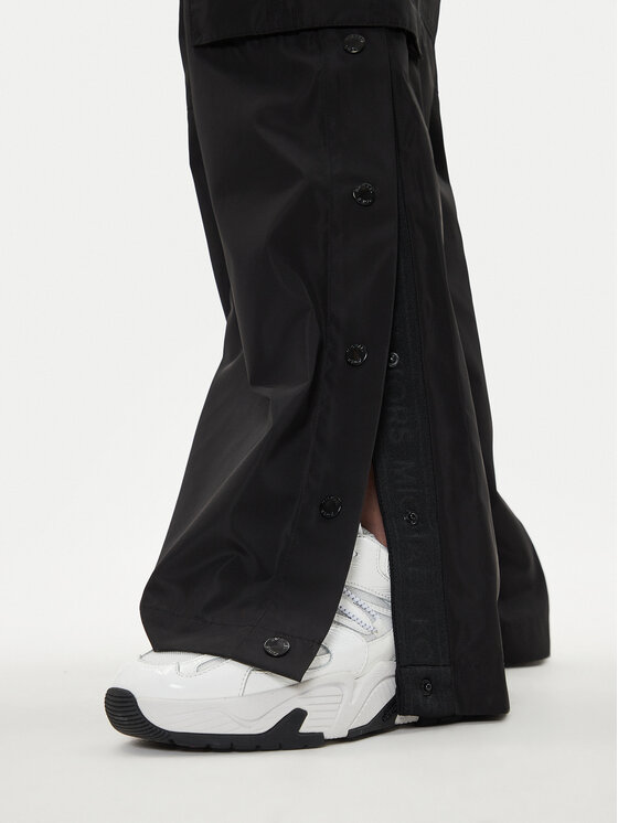 MICHAEL Michael Kors MICHAEL Michael Kors Riidest püksid MT430O77LD Must Wide Leg