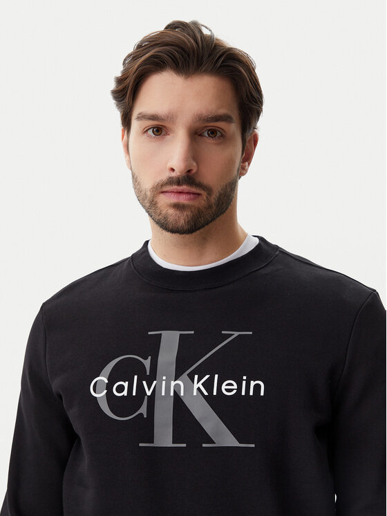 Calvin Klein Jeans Calvin Klein Jeans Majica dugih rukava LV040BM801 Crna Regular Fit