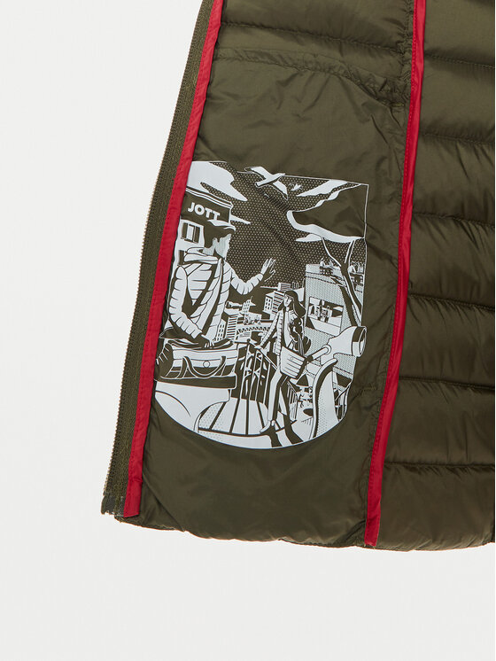 Jott Jott Bezrękawnik Seda P000WDOW04 Khaki Slim Fit