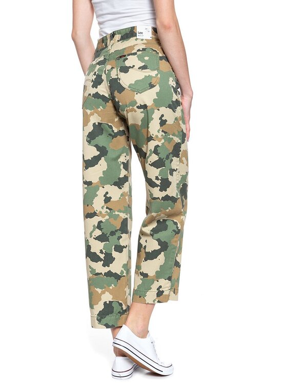 Lee Lee Jeansy WIDE LEG Kolorowy Loose Fit
