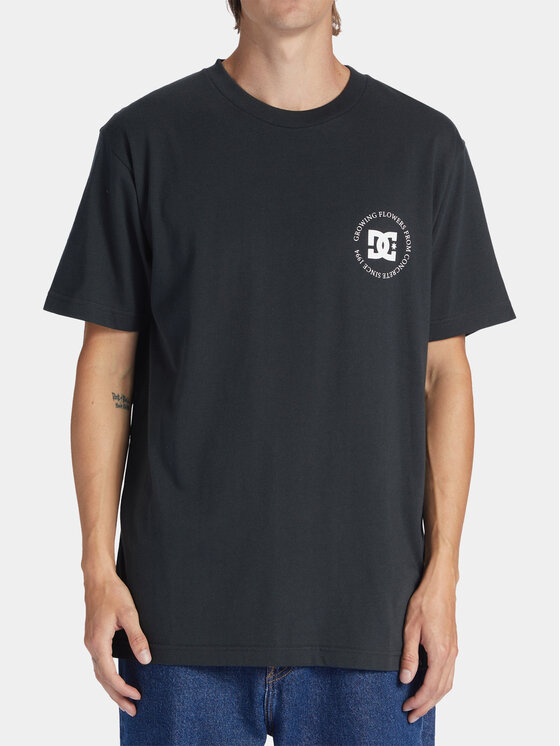 DC Tricou Concrete Tees ADYZT05305 Negru Regular Fit