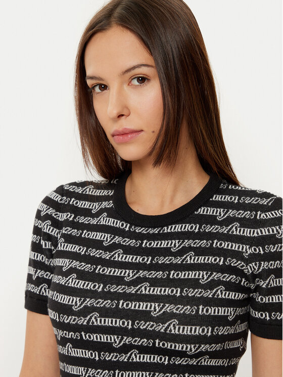 Tommy Jeans Tommy Jeans Každodenní šaty DW0DW19478 Černá Slim Fit