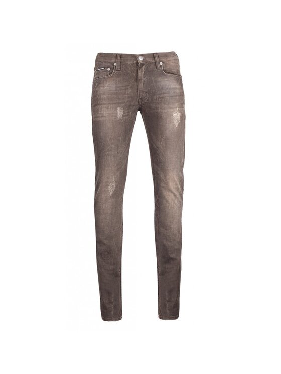 MOSCHINO MOSCHINO Jeansy MQ319 87 T7324 Hnědá Skinny Fit